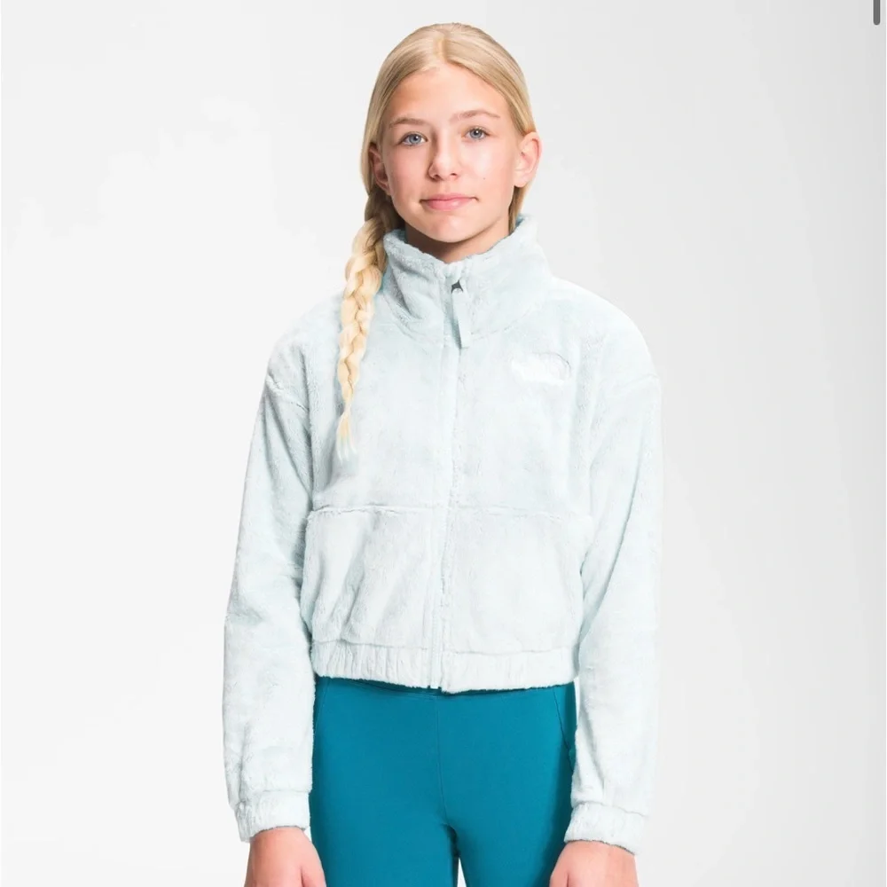 The North Face Plush Fuzzy Jacket in Pale Blue girls
